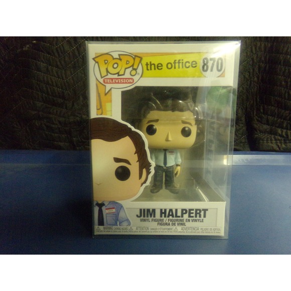 Funko Other - Funko Pop The Office Jim Halpert 870 Vinyl‎ Figure with Protector Case
